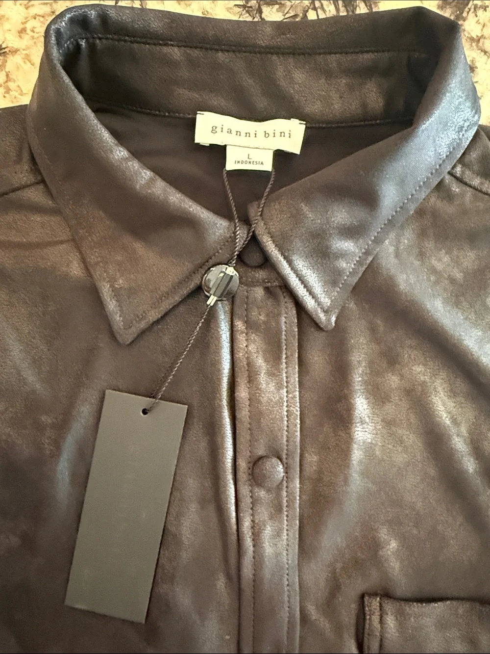 Gianni Bini faux leather shacket..Brand New With Tags -Retails $149.00_5